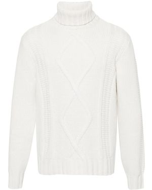 Brunello Cucinelli Turtle-Neck Jumper - White