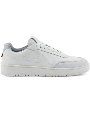 Paul & Shark Club Riviera Leather Trainers - White