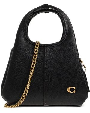 COACH Lana Leather Tote Bag - Black