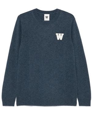 WOOD WOOD Pull Wwtay À Logo Imprimé - Bleu