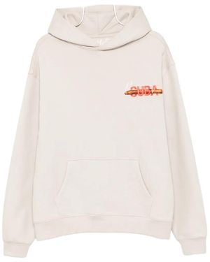 Melt Graphic-Print Hoodie - White