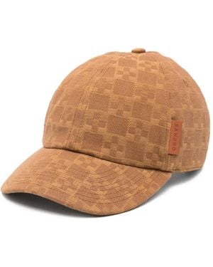 Sandro Geometric Panelled Cap - Natural