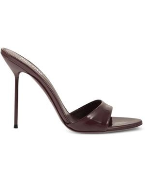 Paris Texas Lidia Mules Aus Lackleder - Braun