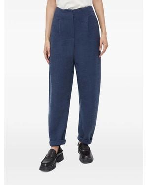 Emporio Armani Pantalon À Ourlet Retroussé - Blue