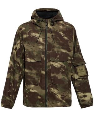 adidas Jacke Mit Camouflage-Print - Grün