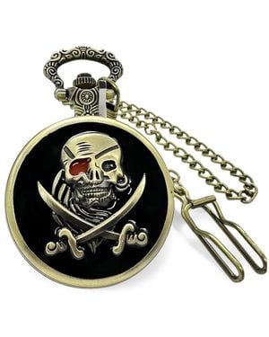 INVICTA WATCH Vintage Skull-Motif 47Mm Pocket Watch - Black