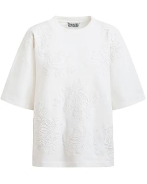 Essentiel Antwerp Floral-Pattern T-Shirt - White
