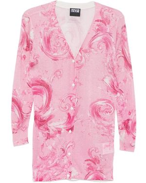 Versace Jeans Couture Buttoned Cardigan - Pink