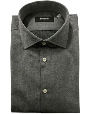 Baldinini Cotton-Piqué Shirt - Grey