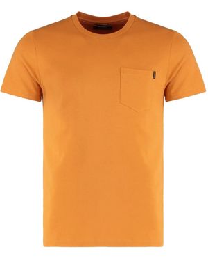 Moorer Pullover mit kurzen Ärmeln - Orange