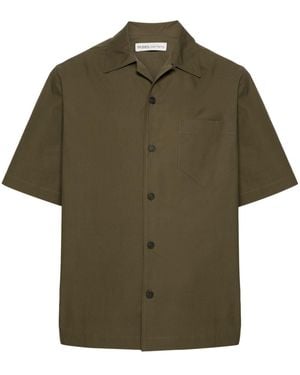 MODES GARMENTS Short-Sleeve Poplin Shirt - Green