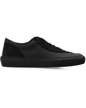 Stone Island S100020 Canvas Suede Trainers - Black