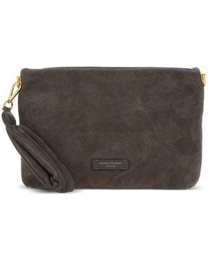 Gianni Chiarini Suede Clutch Bag - Gray