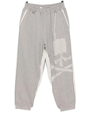 MASTERMIND WORLD Logo-Embroidered Track Trousers - Grey