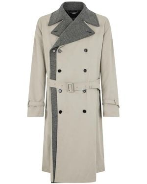 Dolce & Gabbana Reversible Double-Breasted Trench Coat - White