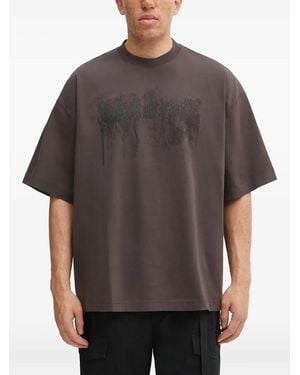 Vetements Round-Neck Short-Sleeve T-Shirt - Gray