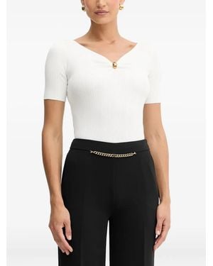 MARCIANO BY GUESS Kathleen Ribbed T-Shirt - White