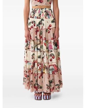 CAMILLA Notes From The Road Ful Skirt - White