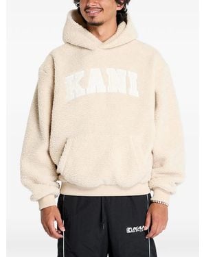 Karlkani Logo-Patch Hoodie - Natural