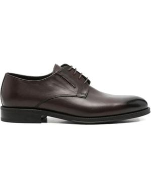JOHN HARRISON Almond-Toe Derby Shoes - White