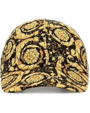 Versace Baseballkappe mit Barocco-Print - Mettallic
