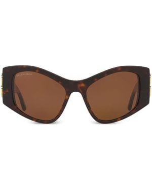 Balenciaga Dynasty Xl D-Frame Sunglasses - Brown