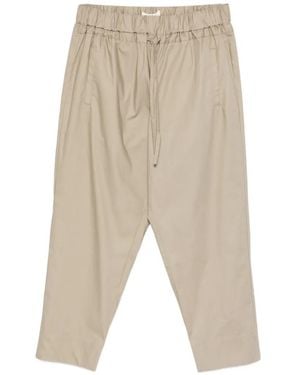 Psophia Drawstring Cropped Trousers - White