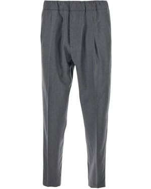 Low Brand Pantaloni Con Vita Elasticizzata - Grigio