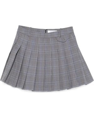 Maison Kitsuné Minigonna Plissé - Grigio