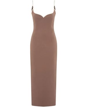 Paris Georgia Basics Heart Midi Dress - Brown