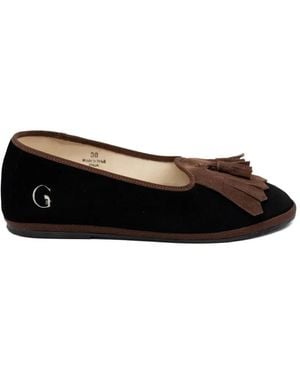 Gondolina Falzarego Fringe Tassel Loafers - Black