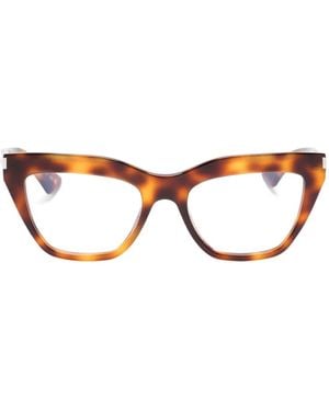 Saint Laurent Cat-Eye-Brille - Braun