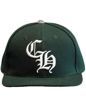 Chrome Hearts Embroidered Logo Baseball Hat - Green