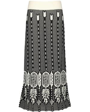 Johanna Ortiz Energy Matrix Midi Skirt - Black