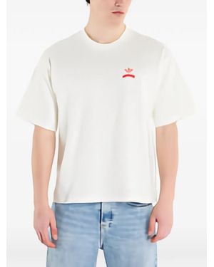 adidas T-Shirt Mit Burger-Print - Weiß