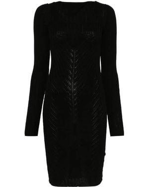 Rick Owens Knitted Mini Dress - Black
