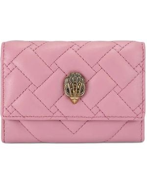 Kurt Geiger Quilted Leather Card Holder - Pink