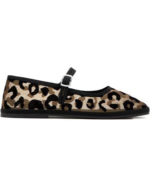 Capulet Serengeti Leopard-Print Ballet Flats - Black
