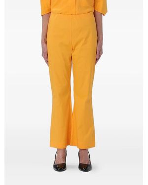 Liviana Conti Flared Trousers - Yellow