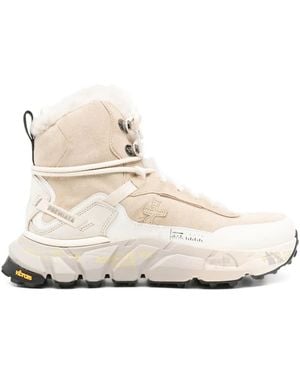 Premiata Trivor Lace-Up Trainers - Natural