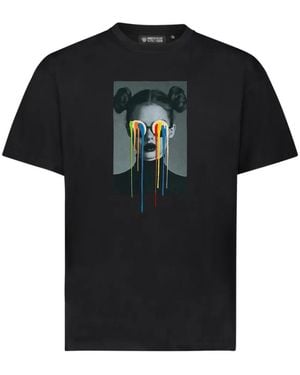 Mostly Heard Rarely Seen Embroidered Graphic-Print T-Shirt - Black