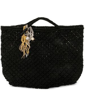 Toga Gestrickte Handtasche - Schwarz