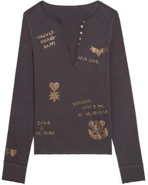 Zadig & Voltaire Long-Sleeve T-Shirt - Grey