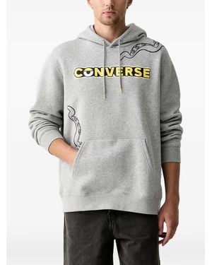 Converse X Minions Standard Fit Hoodie - Grau