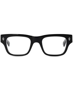 Chrome Hearts Crypdic Rectangle-Frame Glasses - Black