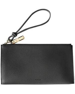 Furla Iride Envelope Clutch Bag - Black