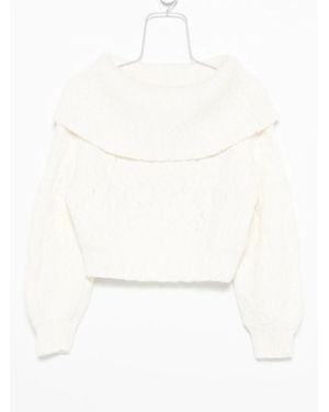 IRO Boat-Neck Knitted Jumper - White