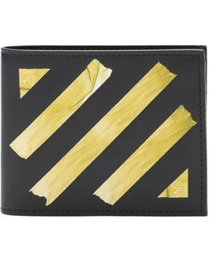 Off-White c/o Virgil Abloh Diagonal-Tape Bi-Fold Wallet - Blue