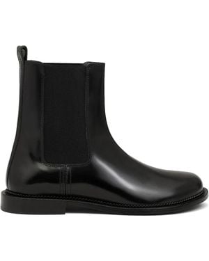 Ami Paris Leather Anatomical Toe Chelsea Boots - Black