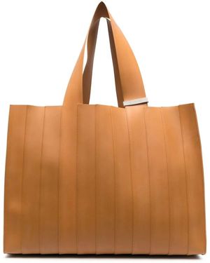 Sunnei Parallelepipedo Shopper Met Vlakken - Bruin